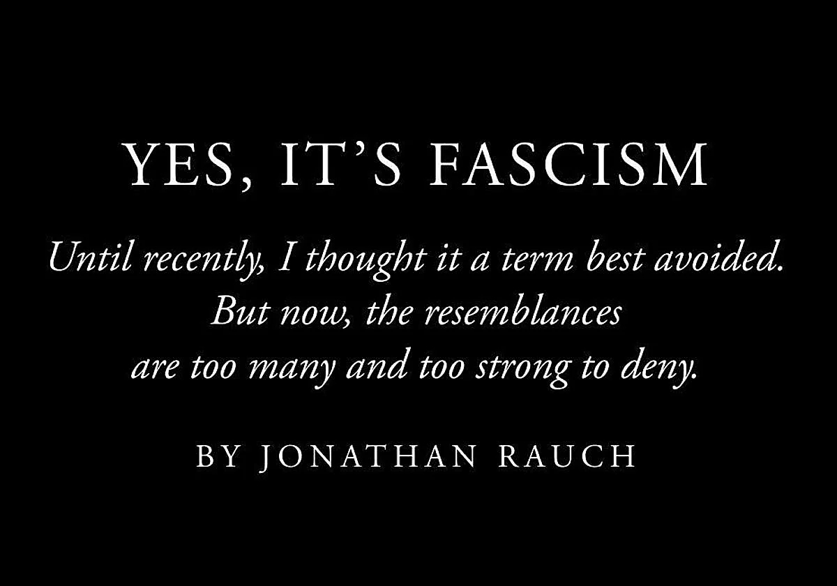«Sí, es fascismo»