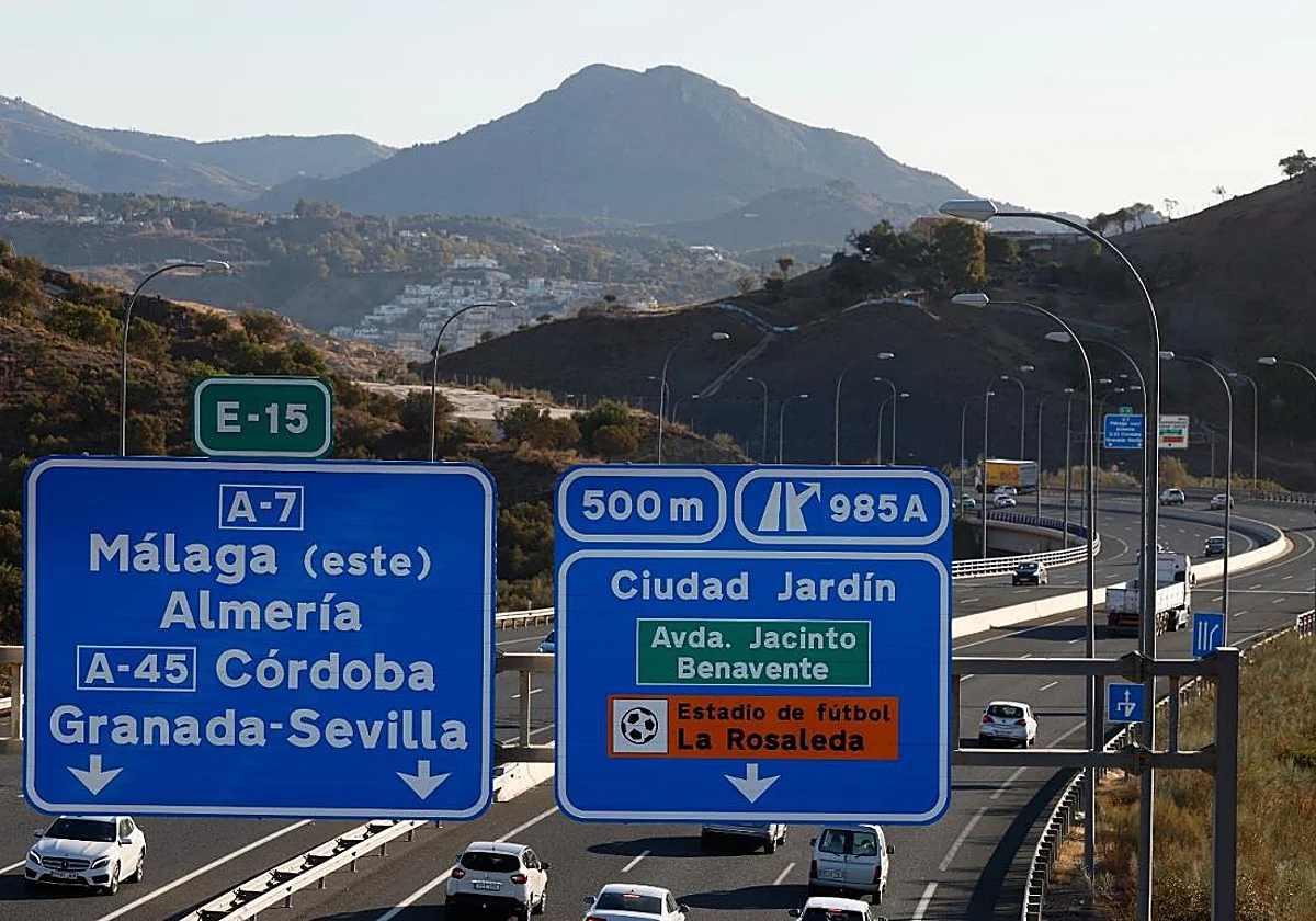 Malaga roads: government approves stabilisation of embankment on dual carriageway between Malaga and Torremolinos