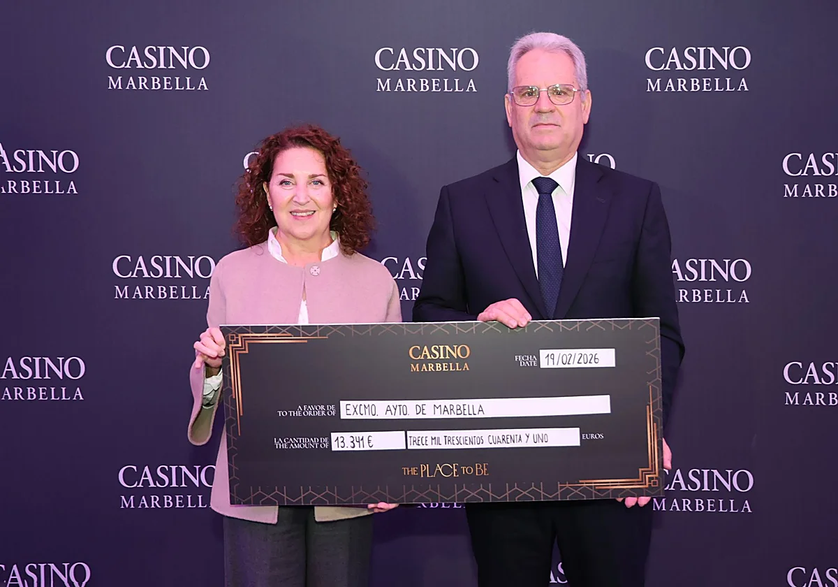Casino Marbella dona de nuevo al Ayuntamiento el dinero de las fichas extraviadas: 13.341 euros en 2025