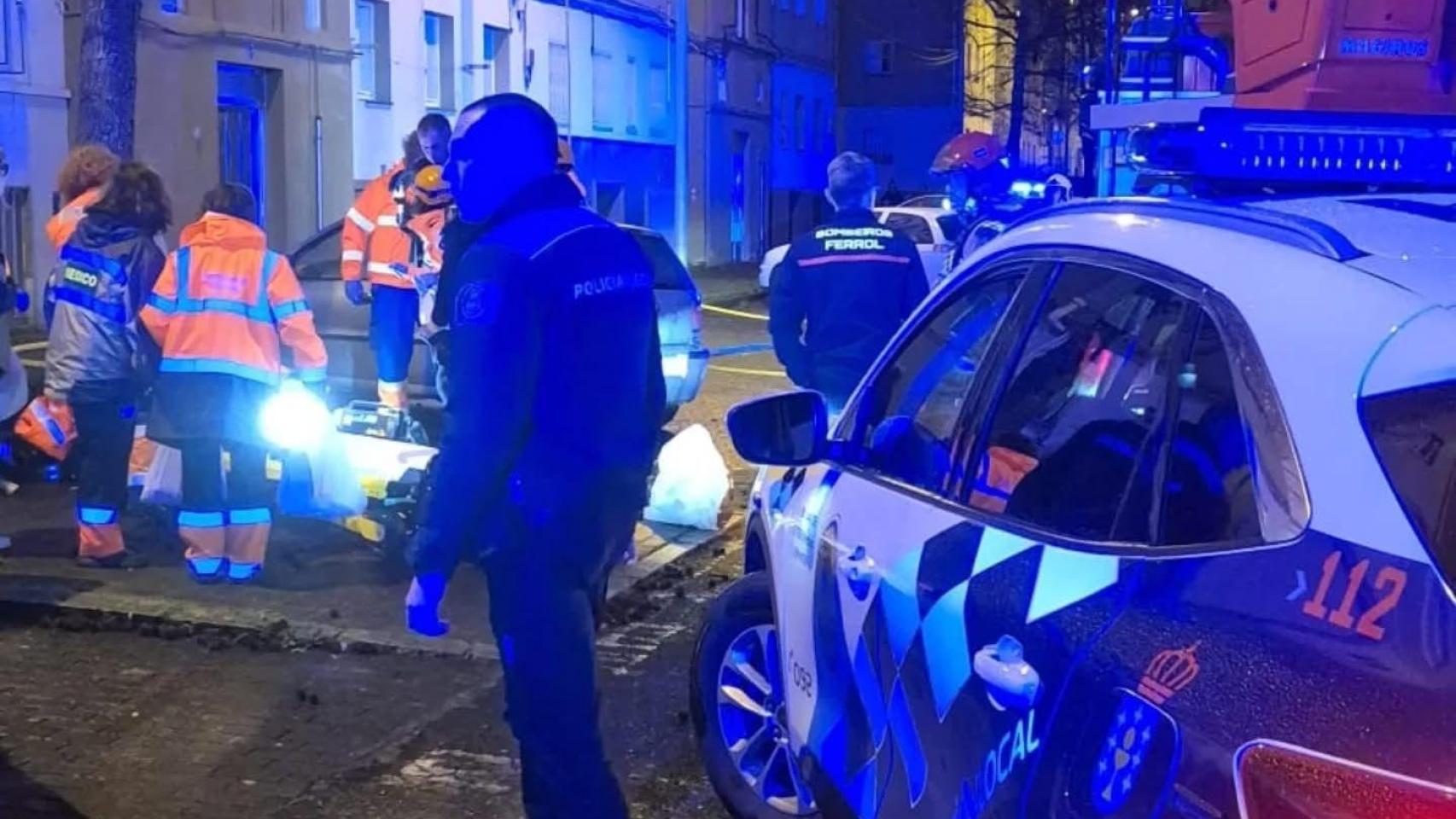 Fallece el joven de 19 años herido en el incendio de Recimil, en el centro de Ferrol, el pasado jueves