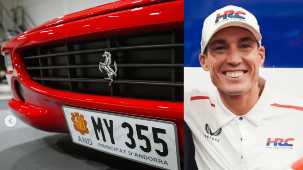 Aleix Espargaró ya disfruta de su mítico Ferrari: "mira que soy Porschista, pero este 355..."