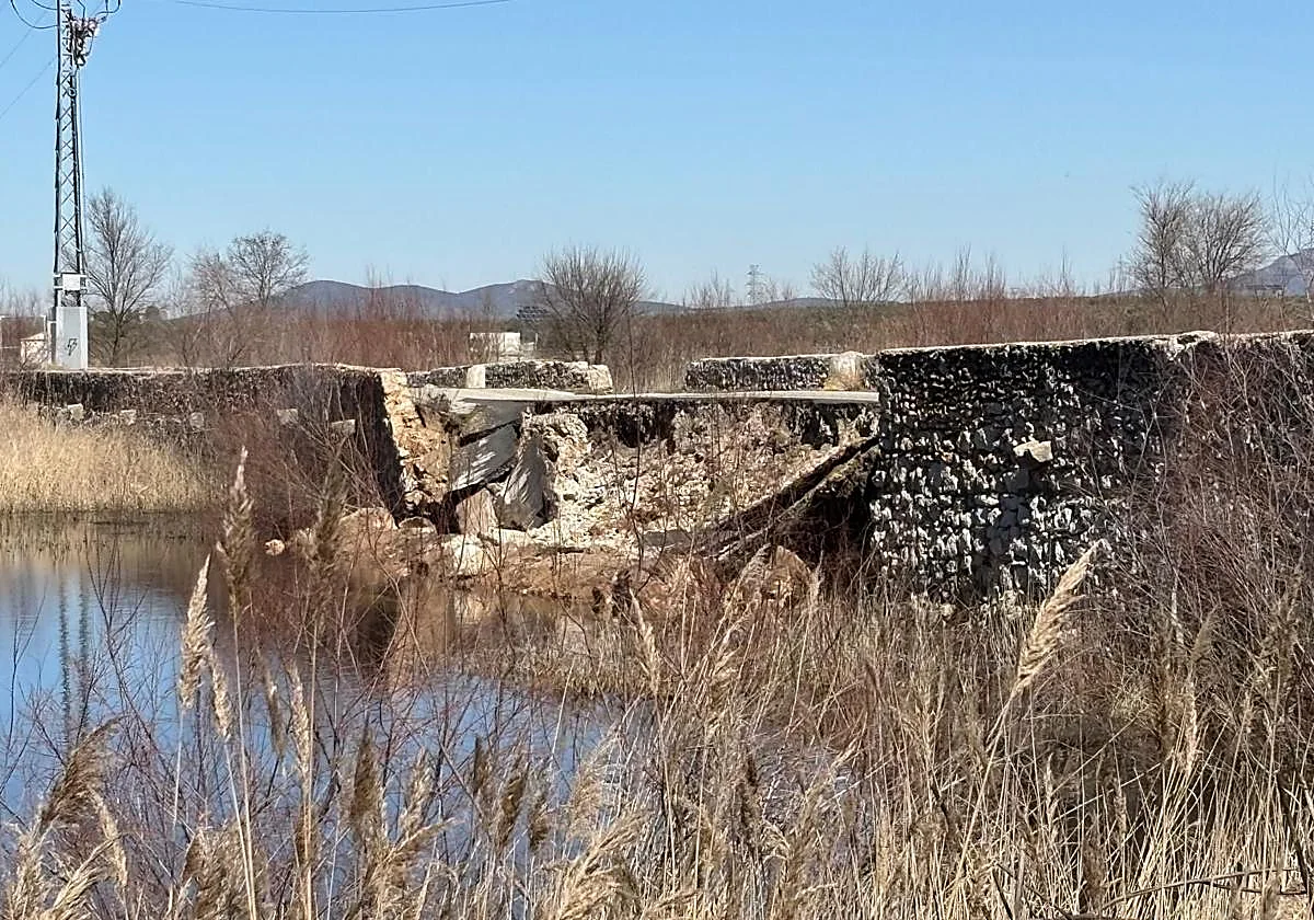 Un puente renacentista colapsa en Ciudad Real por las últimas borrascas