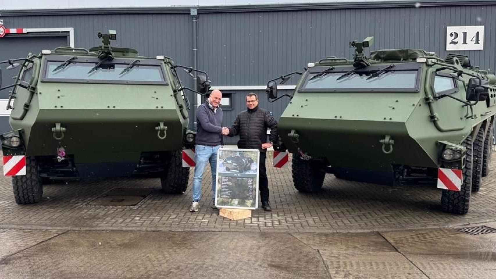 Patria entrega los primeros cinco blindados CAVS 6x6 a las Fuerzas Armadas de Alemania