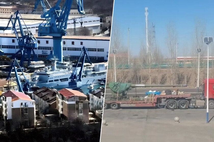 China acaba de montar en la proa de un barco el cañón más grande de su historia. Y eso solo puede apuntar a una dirección
