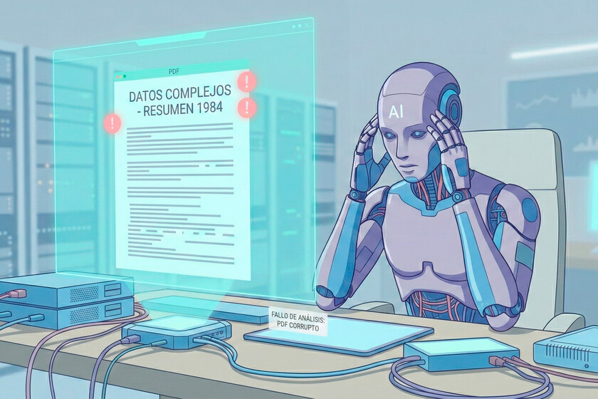 La IA resuelve ecuaciones y pica código, pero sigue bloqueándose con los PDF: la explicación evidencia sus límites