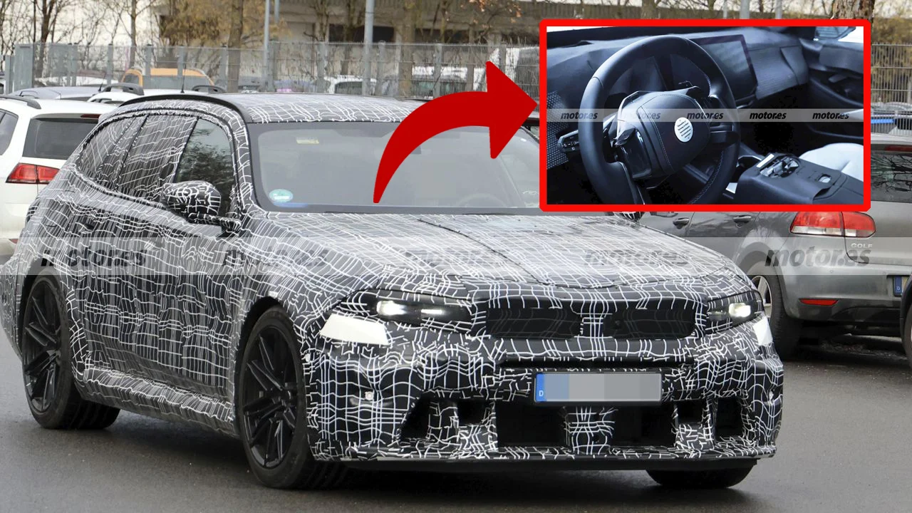 El nuevo BMW M5 Touring 2027 vuelve a dejarse ver… y su interior no parece el de un deportivo de 700 CV
