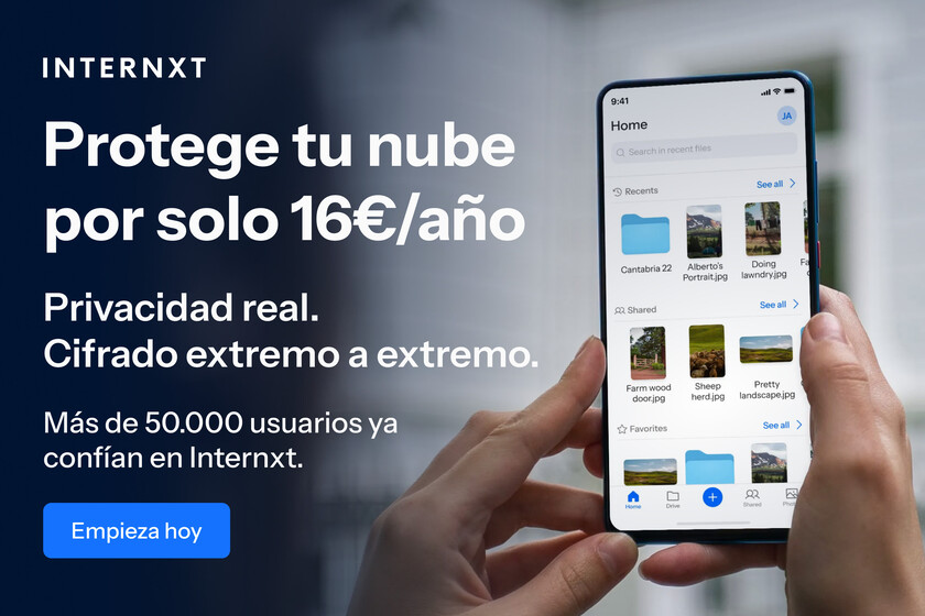 Hay alternativas si no quieres depender de Google Drive u otras nubes de EEUU. Internxt es una de ellas y apenas cuesta 16 euros al año
