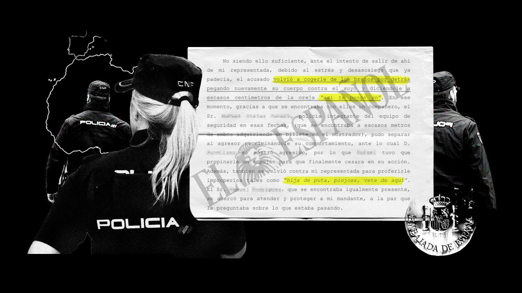 La pesadilla y el acoso sexual a una agente de Policía en su embajada en África: "Hija de... a cuatro patas, así te pongo yo"