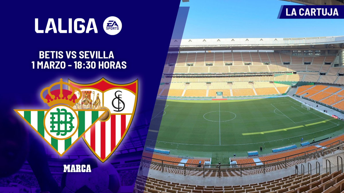 A qué hora es el Betis - Sevilla: horario dónde ver hoy por TV y online el partido de LaLiga EA Sports