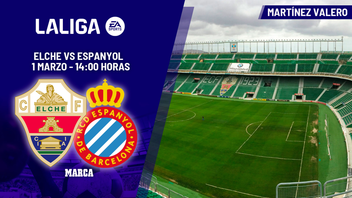 Elche - Espanyol: horario y dónde ver hoy en TV y canal del partido de LaLiga EA Sports