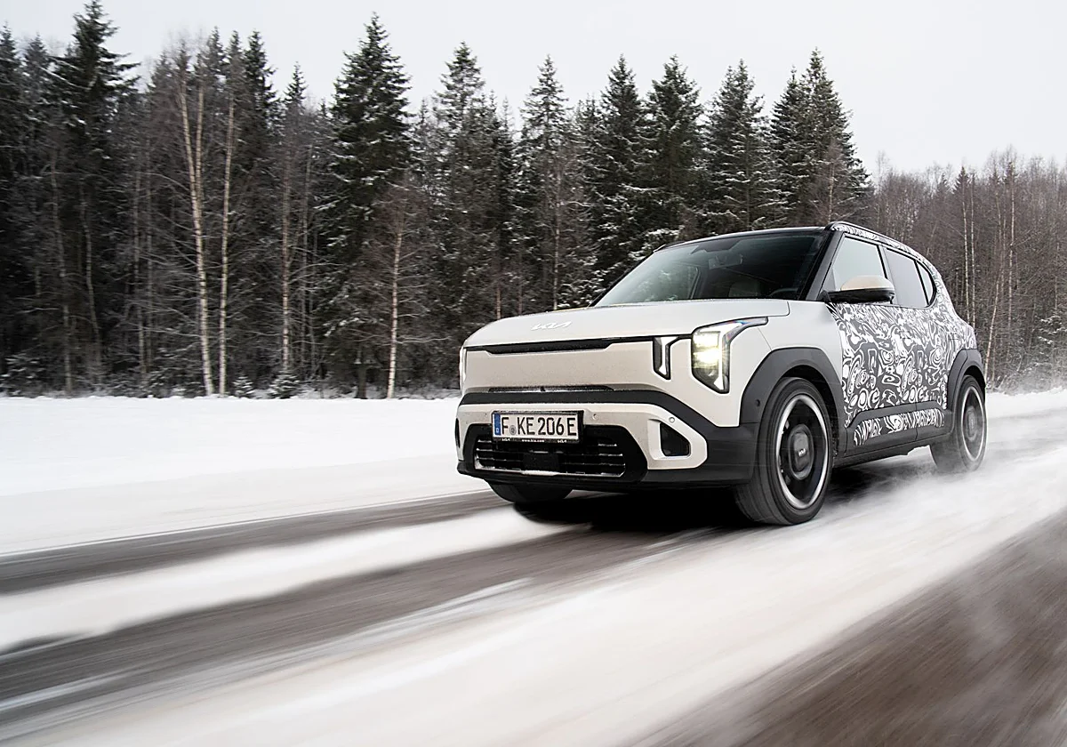 Autonomía récord para el prototipo Kia EV2: 310,6 km a -31 °C
