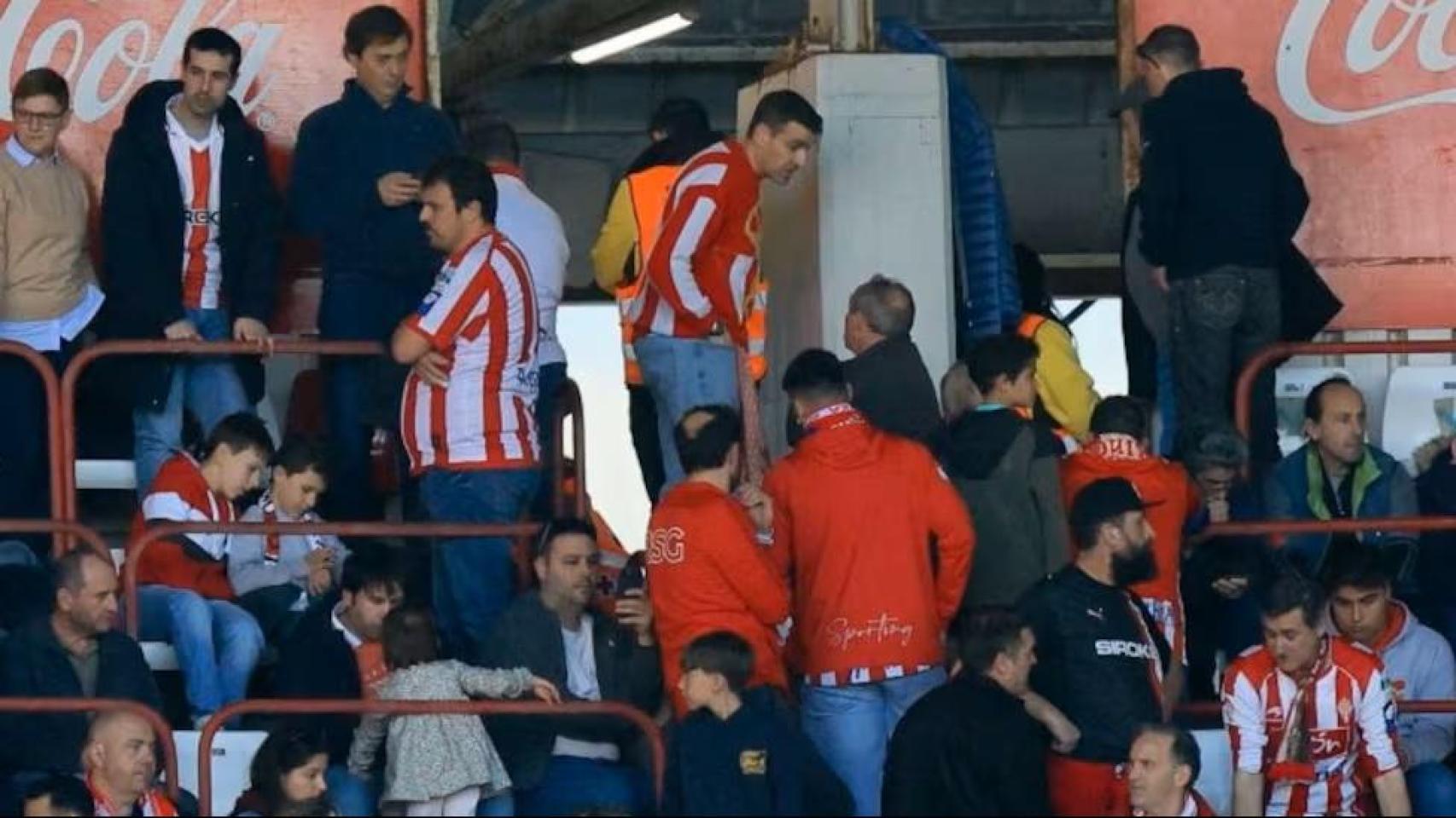 Suspendido el partido de Segunda entre el Sporting y el Leganés por el fallecimiento de un aficionado en la grada