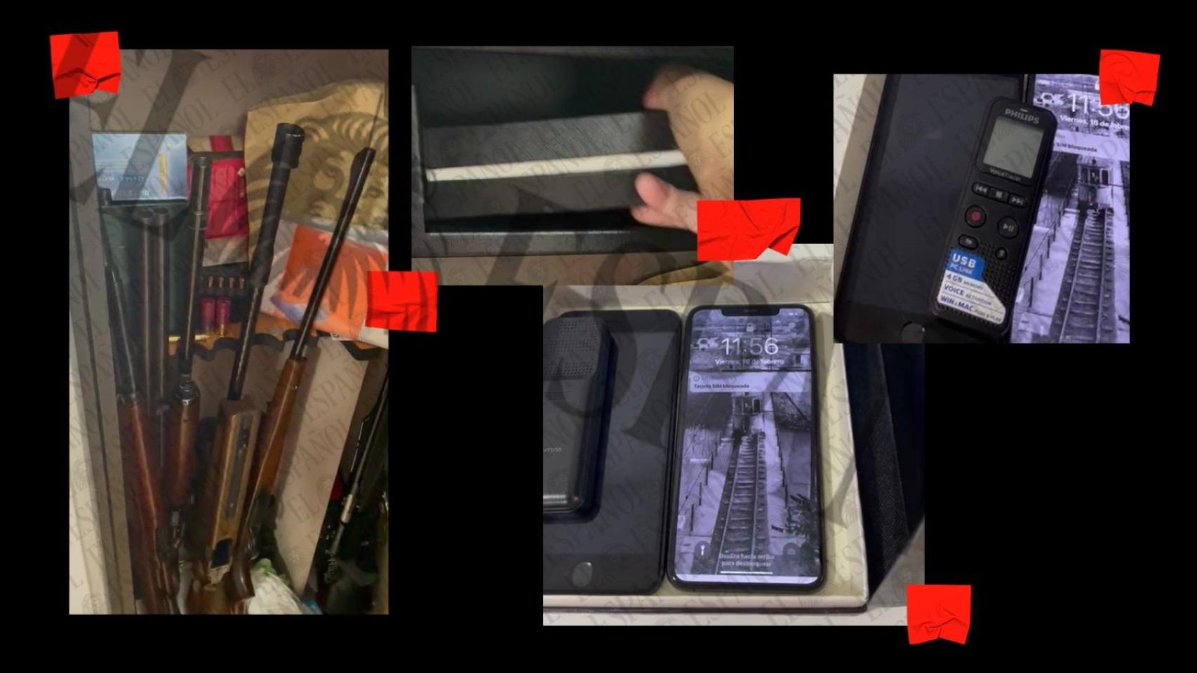 Entramos en la caja fuerte de Koldo: la UCO encontró las grabaciones a Ábalos y Cerdán entre rifles, escopetas y una misteriosa bolsa negra