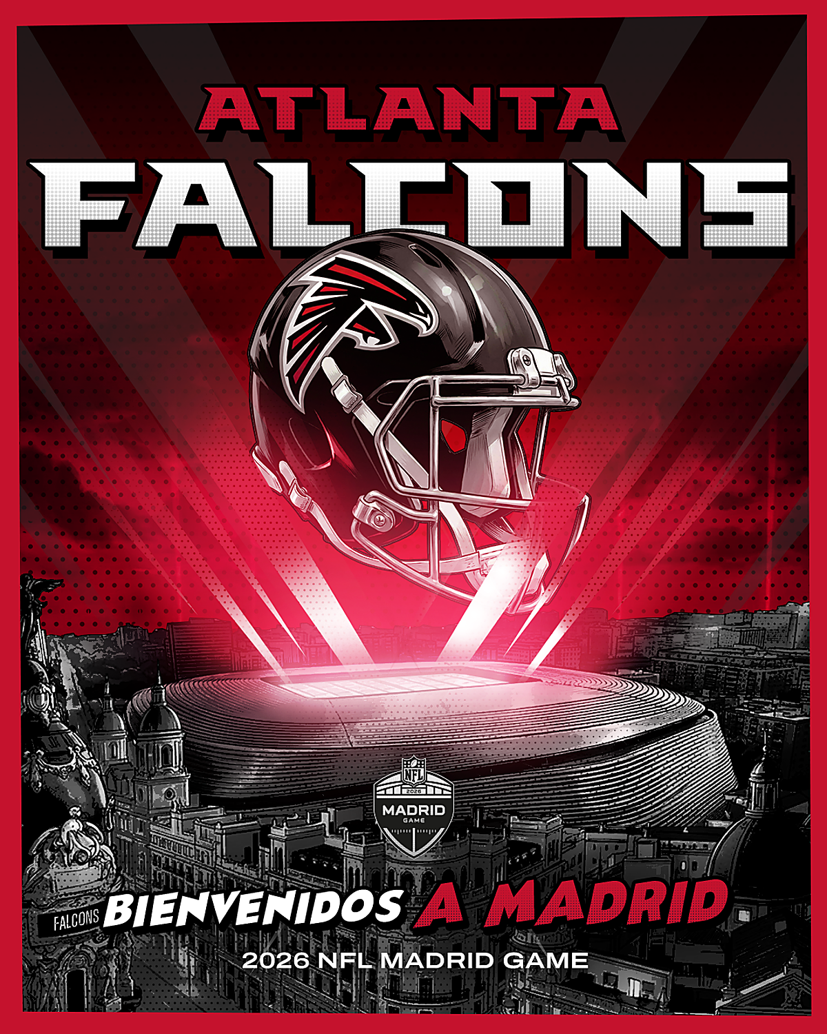 Los Atlanta Falcons volarán este año en el Bernabéu