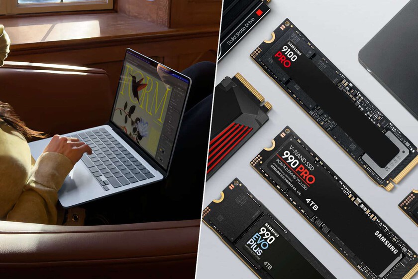 En plena crisis de la RAM y los SSD, hay quien está lanzando portátiles y móviles con más capacidad al mismo precio: Apple