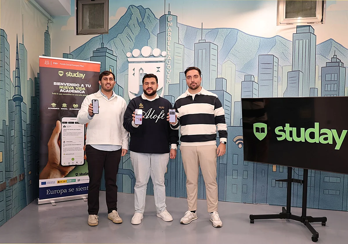 Marbella respalda el lanzamiento de Studay, una innovadora aplicación móvil creada por unos jóvenes emprendedores