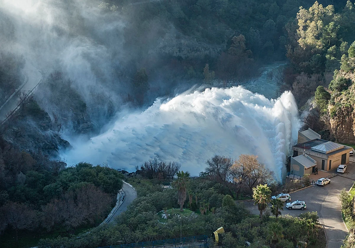 Malaga reservoirs have released four years' worth of water after heavy storms