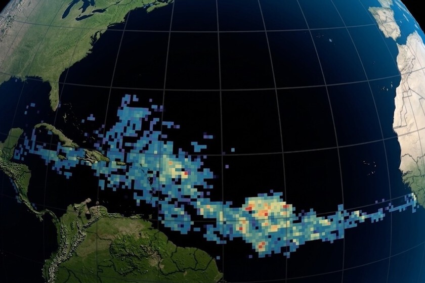 EEUU lleva años mirando desde el espacio una enorme cinta marrón en el Atlántico que va de México a África que no debería estar ahí