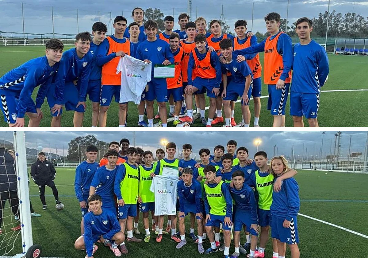 Dos canteranos del Málaga, premiados por la RFAF por su excelencia académica