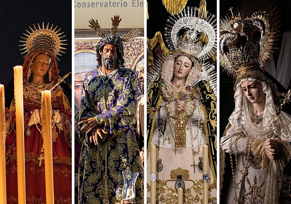 Jesús ante Anás y las Vírgenes Dulce Resignación, Carmen Doloroso y Sol procesionan este fin de semana