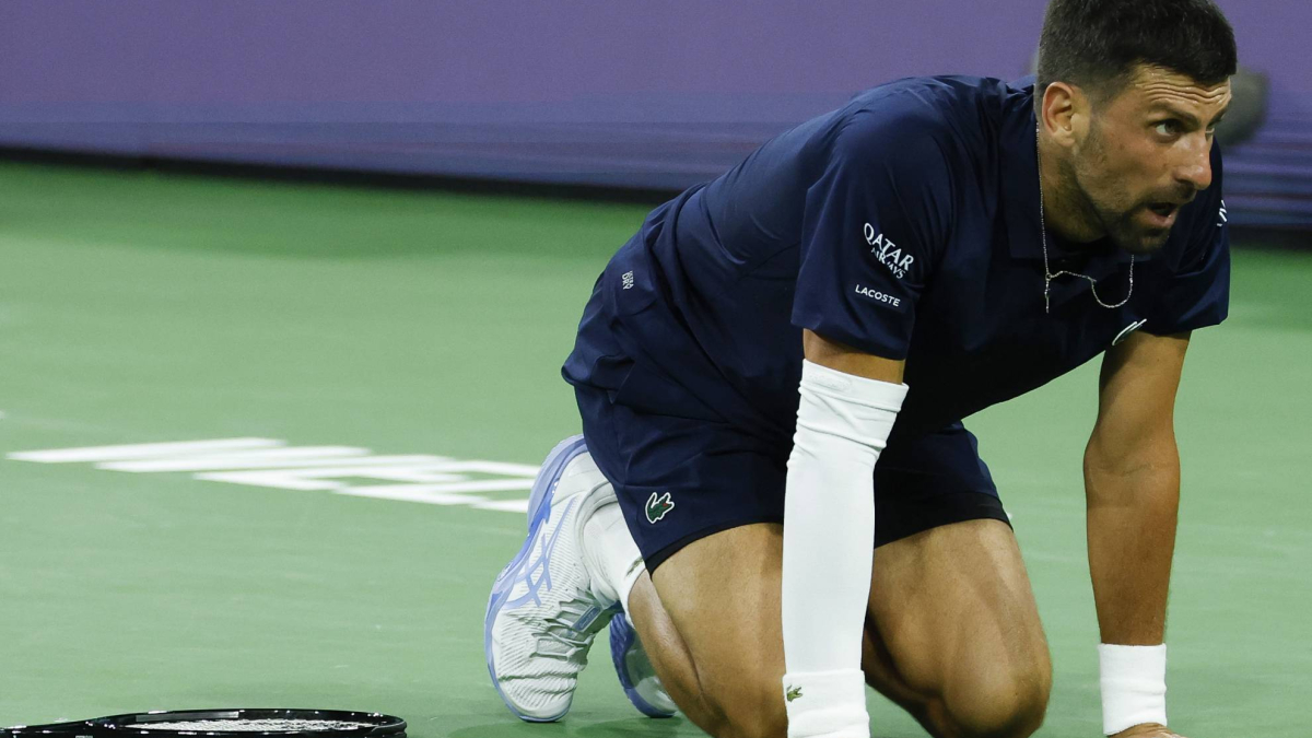 Extenuante derrota de Djokovic