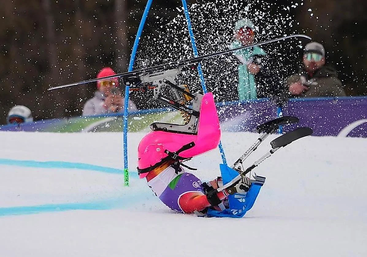 Audrey Pascual sufre una caída en el eslalon gigante y acaba en el hospital