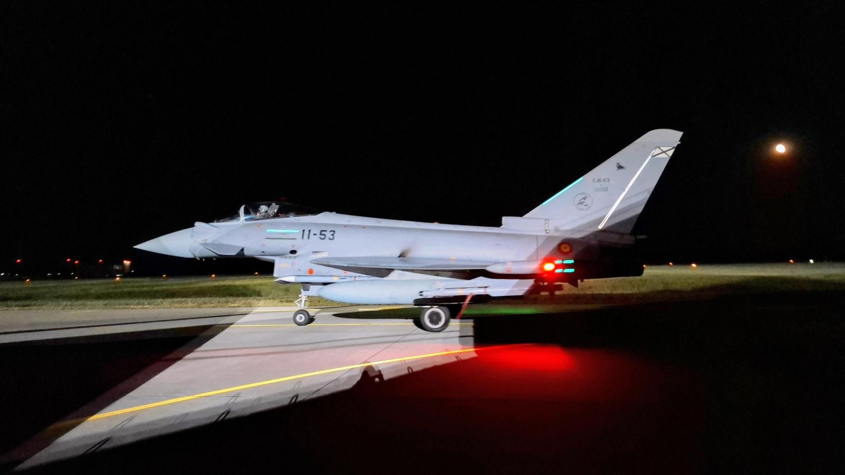 Dos cazas españoles en misión 'Centinela Oriental' de la OTAN interceptan a dos aviones rusos cerca de Lituania