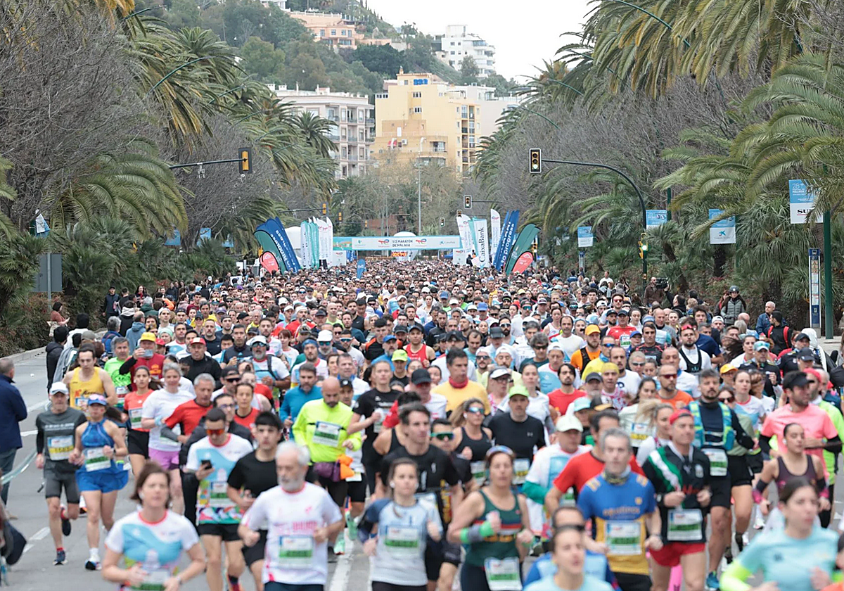 Kipkorir, ganador del Maratón de Málaga de 2024, la principal baza en el grupo de élite