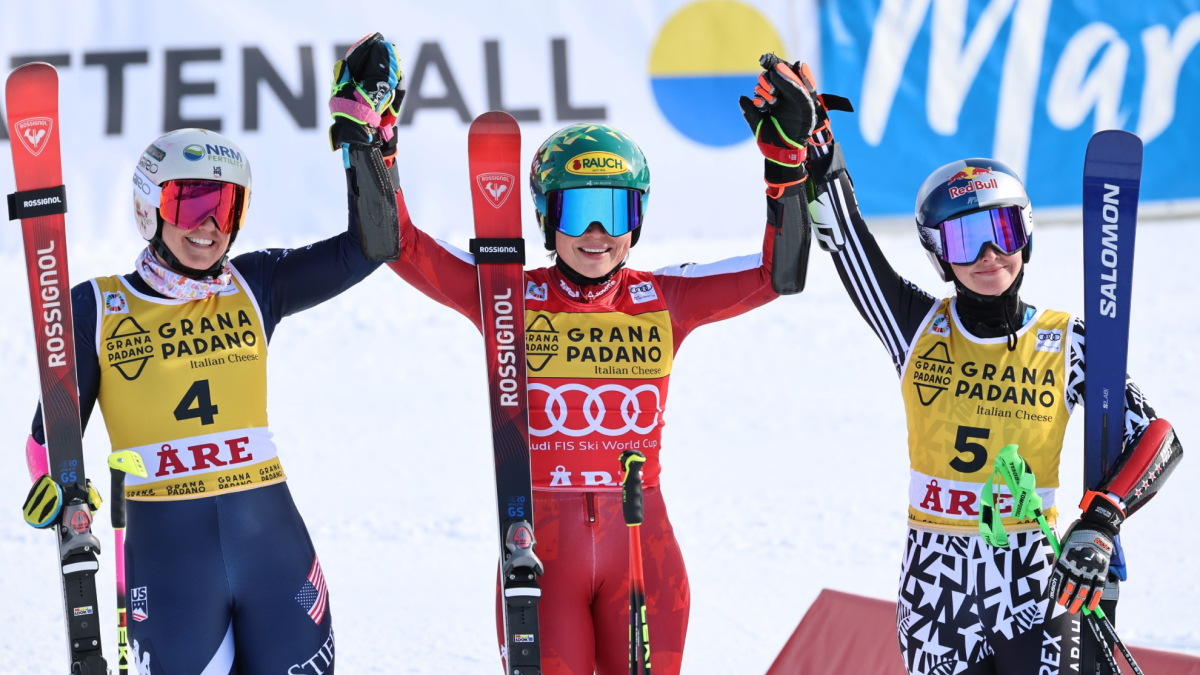 Mañana de gloria para Julia Scheib: victoria en Are y globo del gigante