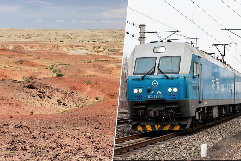 China lleva desde 2012 intentando conectar sus trenes con Mongolia: solo le quedan 20 fatídicos kilómetros en la frontera del Gobi