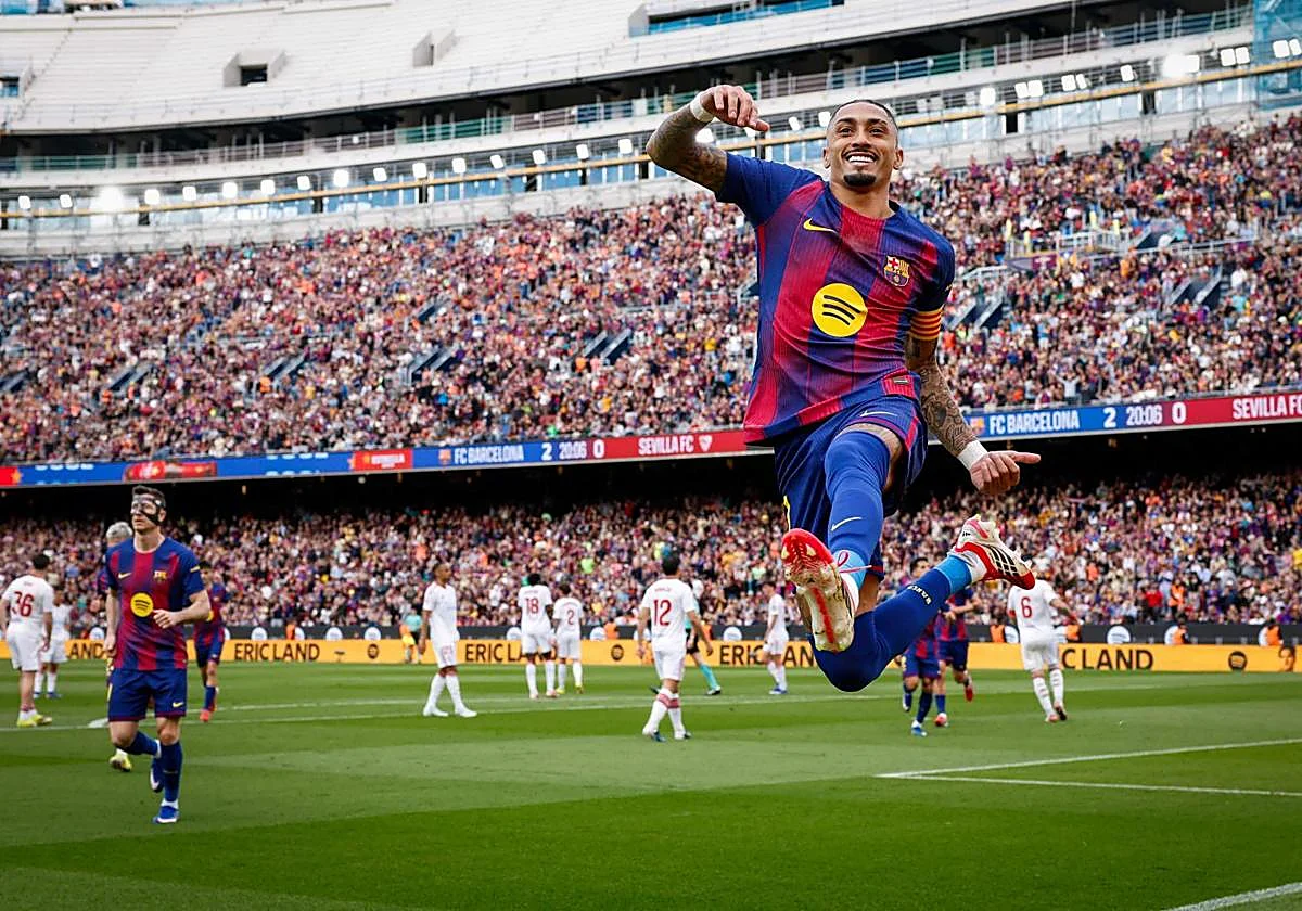 Fiesta completa del Barça ante el Sevilla
