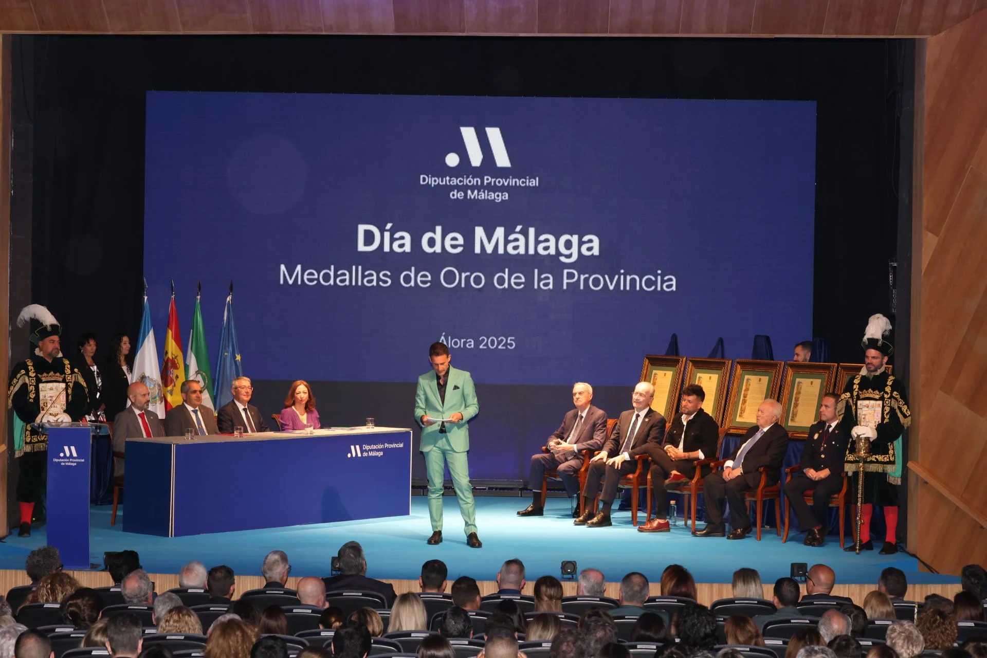 Danza Invisible, la Cámara de Comercio de Málaga, la empresa Román y Martos, la Asociación Alhelí y Amivel, medallas de oro de la provincia de Málaga