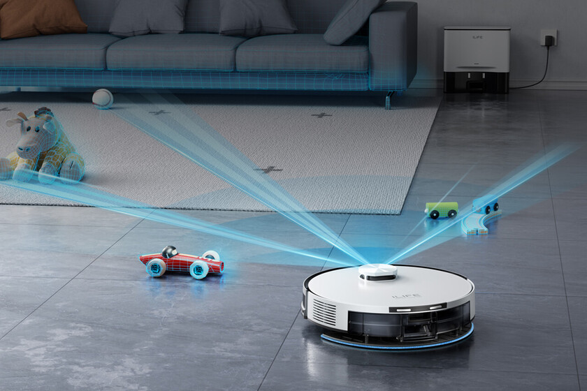 Este robot aspirador tiene base de autovaciado, 180 minutos de autonomía y navegación LiDAR. Todo sin llegar a 85 euros