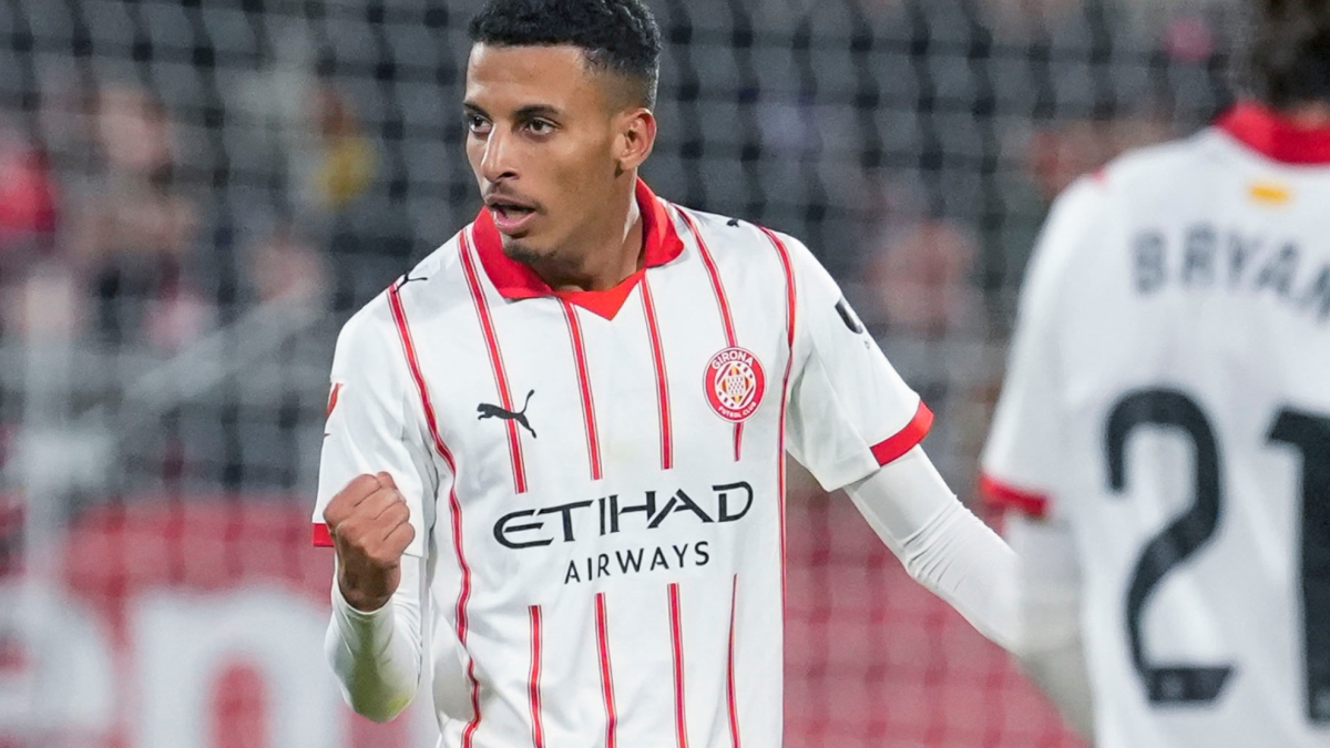 Un león del atlas suelto por Girona