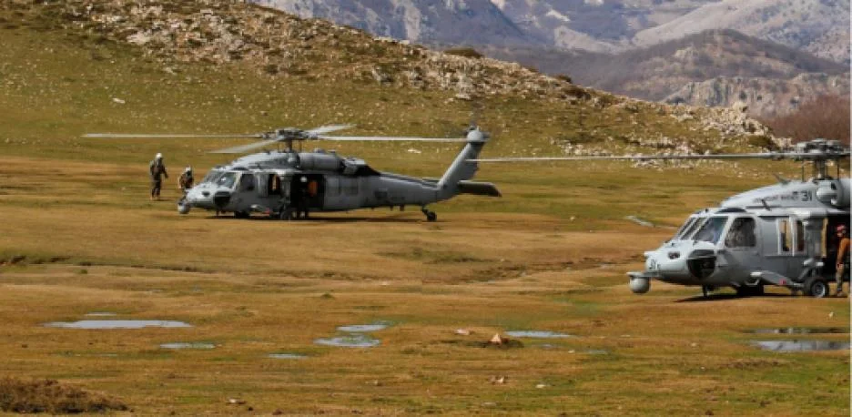 Polémica en Italia por el aterrizaje de dos helicópteros de EE UU en un parque protegido