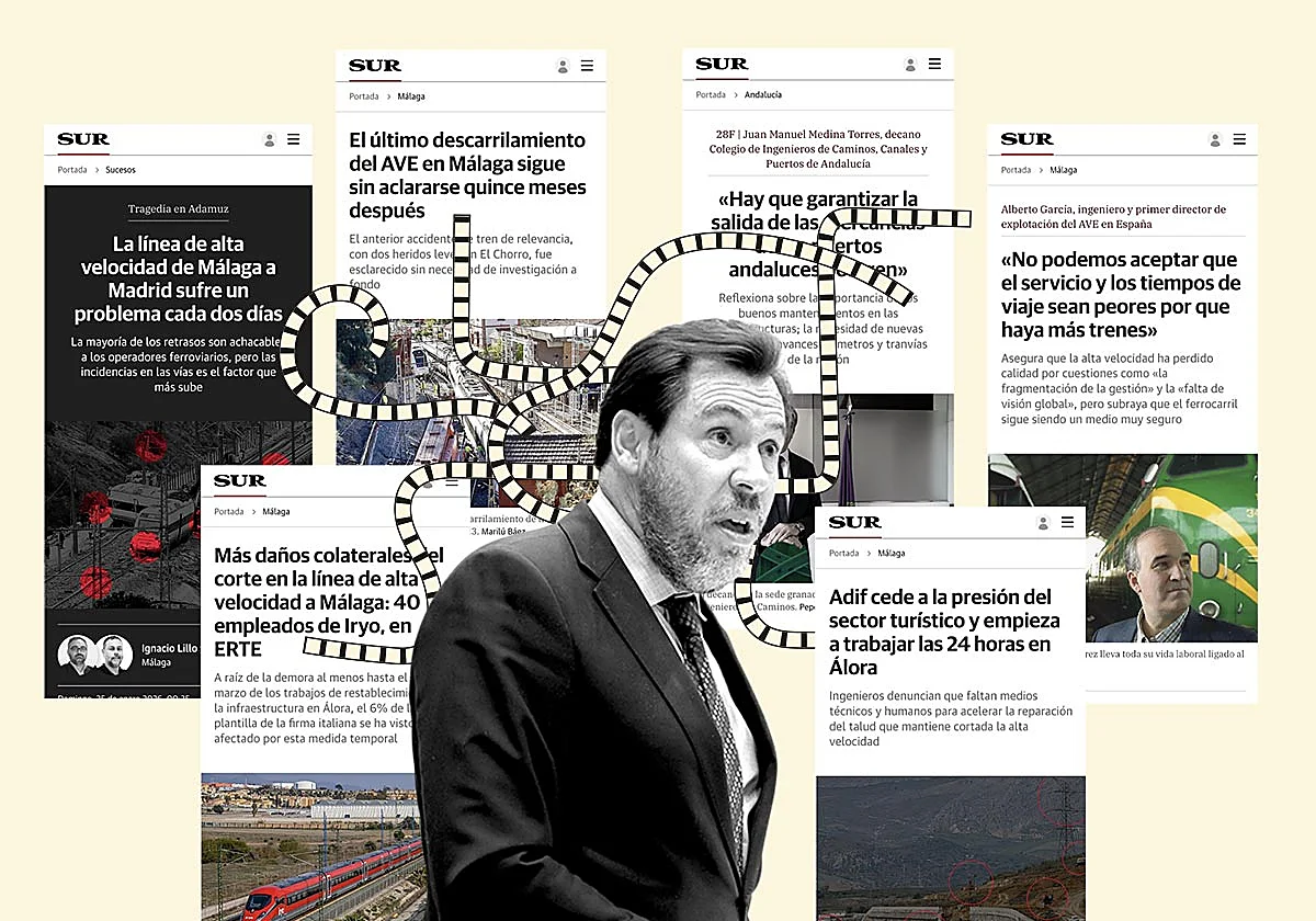 El ministro Óscar Puente descarrila en Málaga