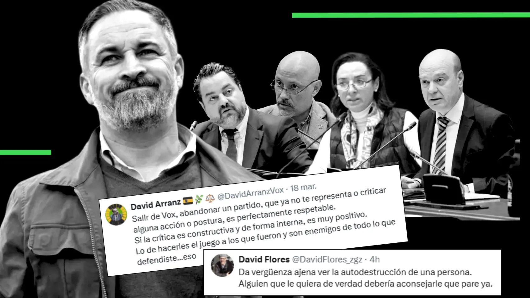 Vox cierra filas con Abascal en Aragón con durísimas críticas a Ortega Smith y García Gallardo: "Yonki del esmoquin blanco..."
