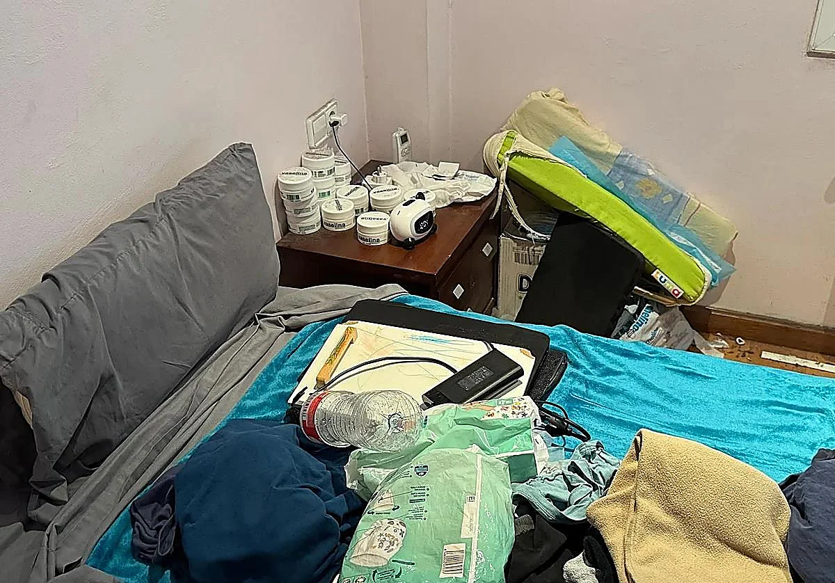 Suciedad y abundantes medicamentos en la 'casa de los horrores' de Oviedo