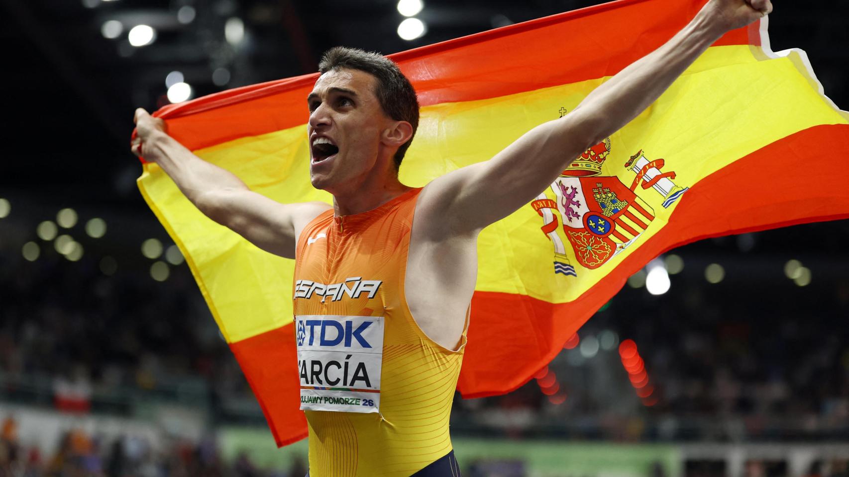 Mariano García, campeón del mundo en los 1.500 metros en el Mundial de Atletismo indoor