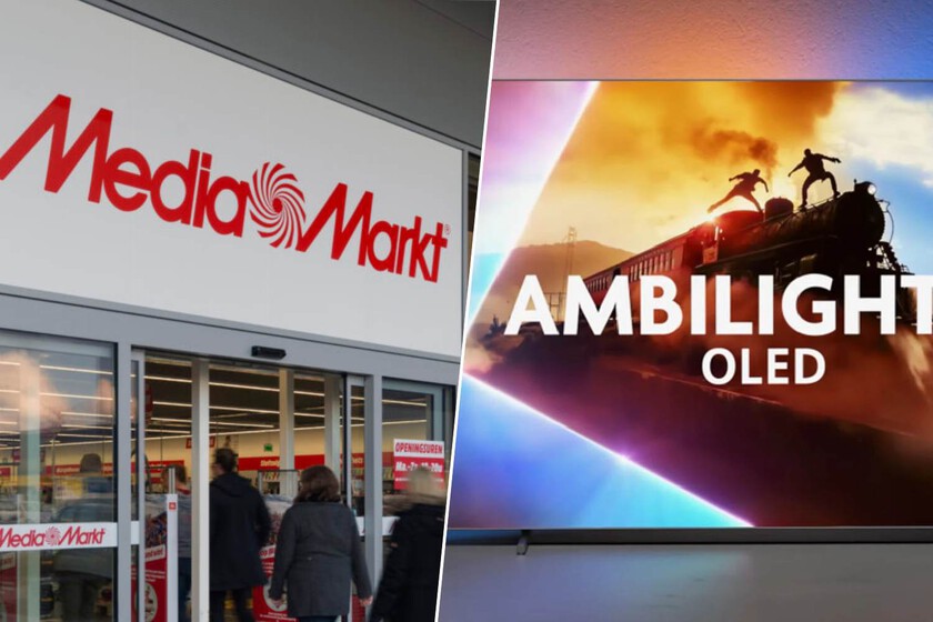MediaMarkt liquida esta tele OLED con Ambilight de Philips: tiene más de 200 euros de descuento y Movistar Plus+ gratis