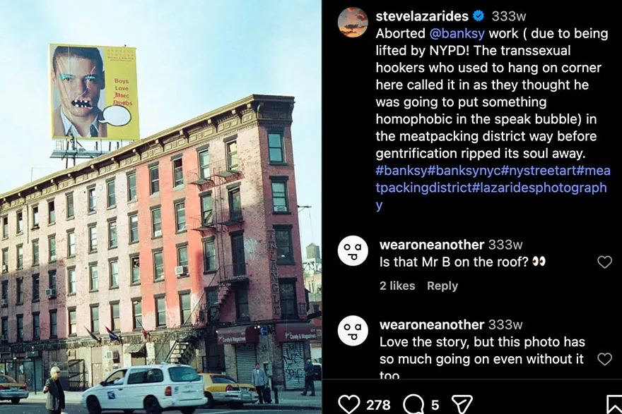 La identidad de Banksy queda al descubierto gracias a un arresto de hace más de 20 años