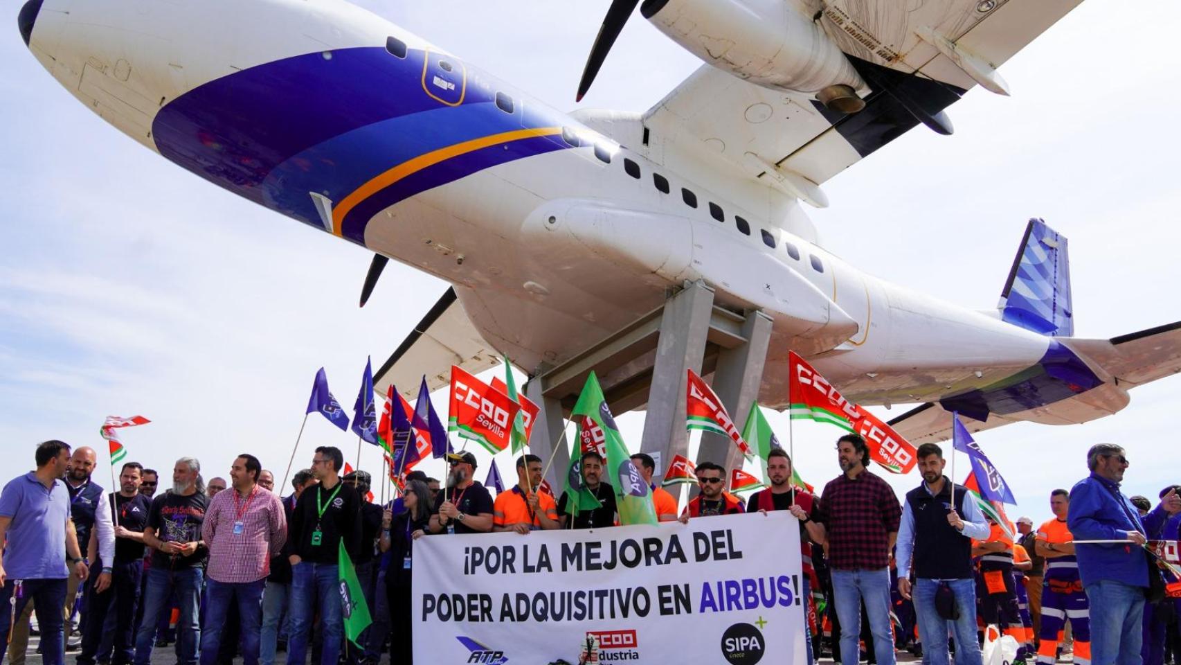 Los sindicatos convierten la huelga parcial en Airbus en un aviso a todas las empresas ante la inflación por la guerra en Irán