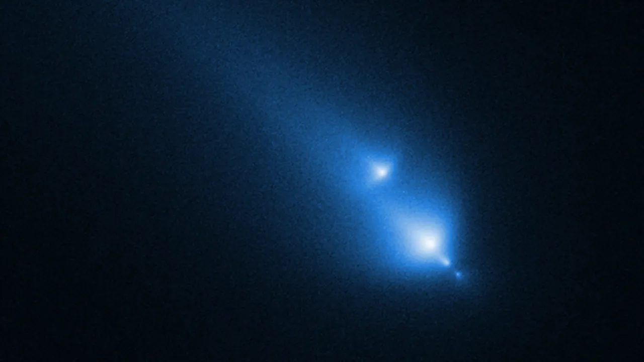 El Hubble captó por accidente el momento en que un cometa se hace pedazos
