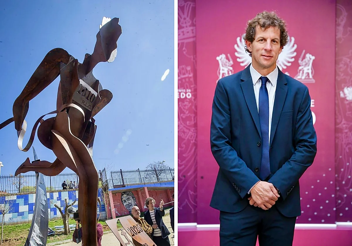 El PSOE critica a un concejal del PP de Toledo por inaugurar una escultura dedicada «a sí mismo»