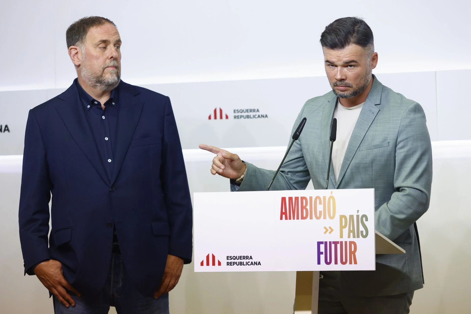 Junqueras amplía la distancia con Rufián y avanza que probablemente no irá al acto con Irene Montero