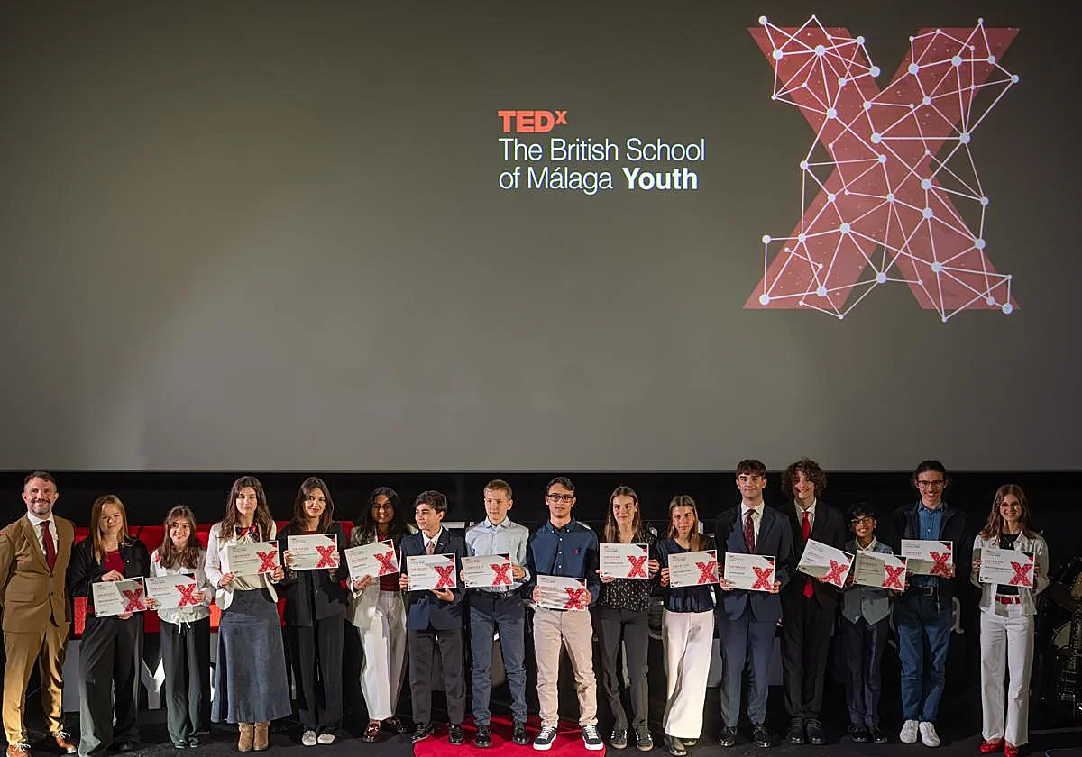 Young voices inspiring the future: 15 students aged 12 to 17 share their ideas with TEDxThe British School of Málaga Youth