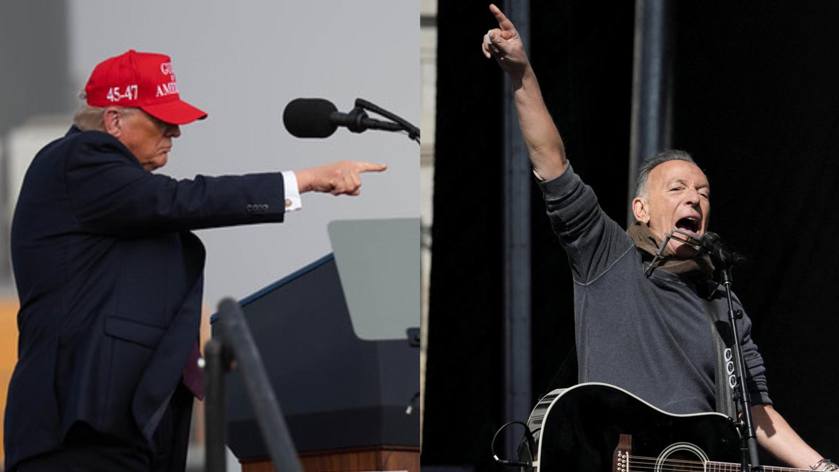 Trump pide a MAGA boicotear la "basura" de conciertos de Bruce Springteen, una "pasa seca" que "vomita odio" contra él