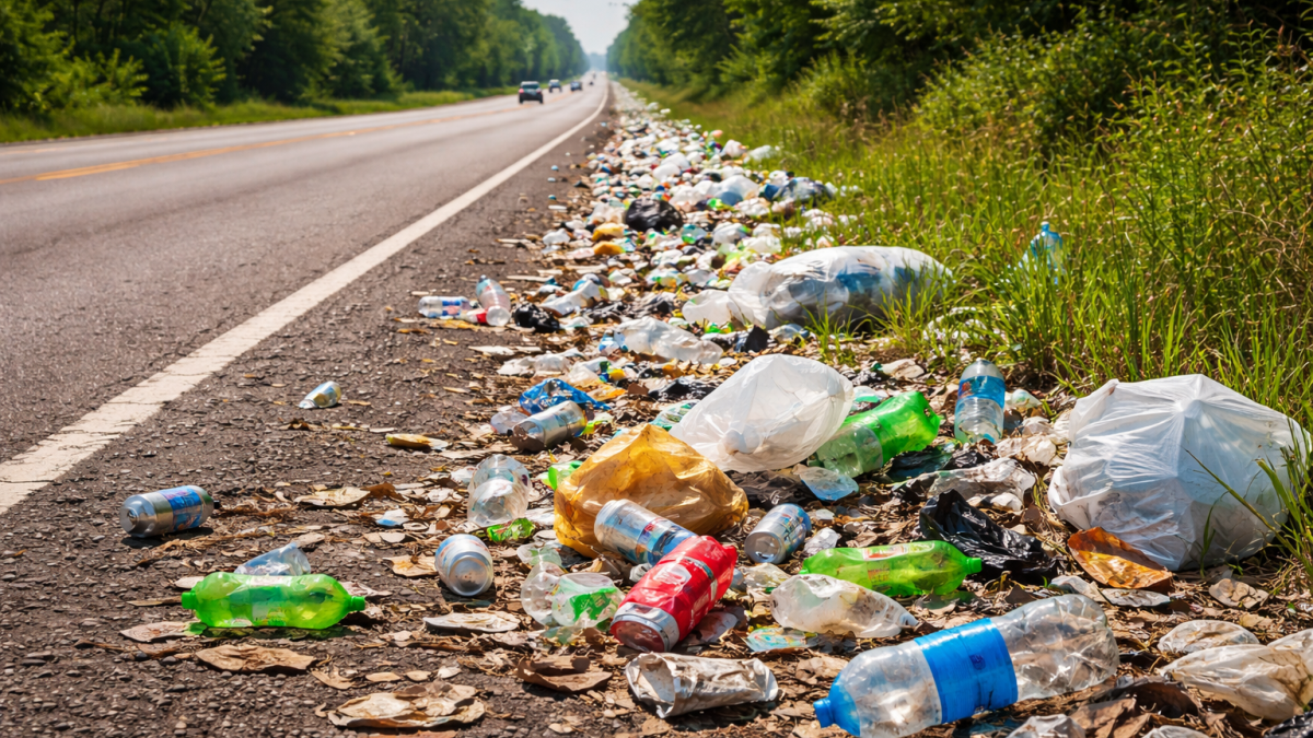 Carreteras en mal estado y, además, sucias: esta es la enorme cantidad de basura que se recoge al año en España