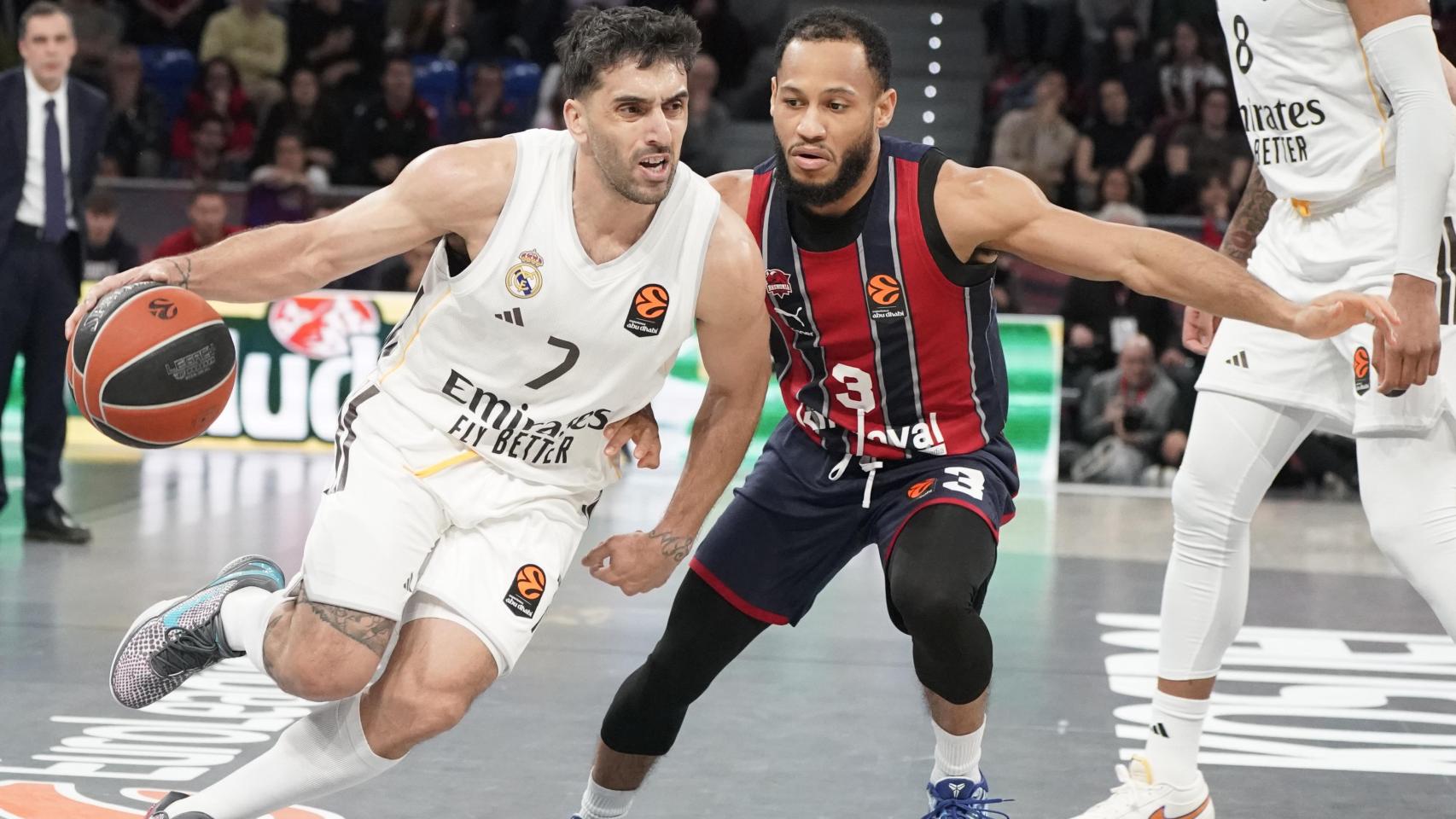El Real Madrid sucumbe ante el recital del Baskonia en el triple y desaprovecha la oportunidad de asaltar el Top2 de la Euroliga