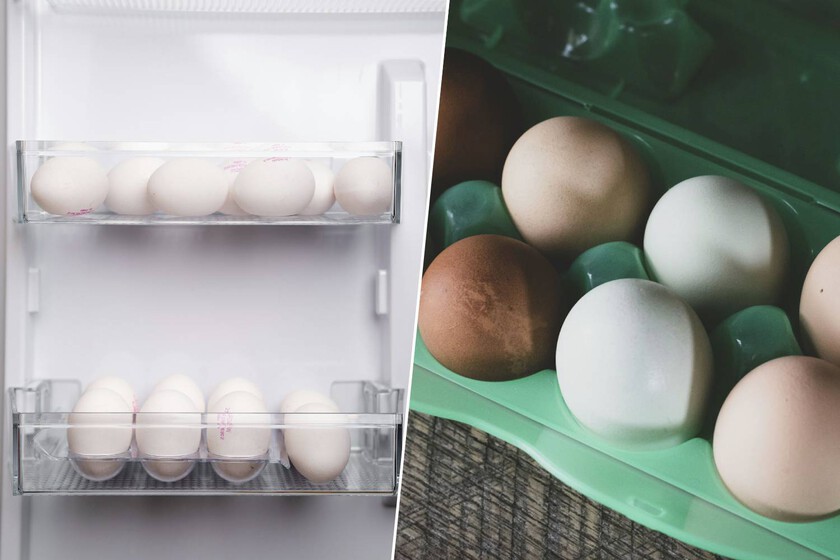 Tu nevera tiene un compartimento diseñado para los huevos en la puerta. Es el peor lugar posible para guardarlos